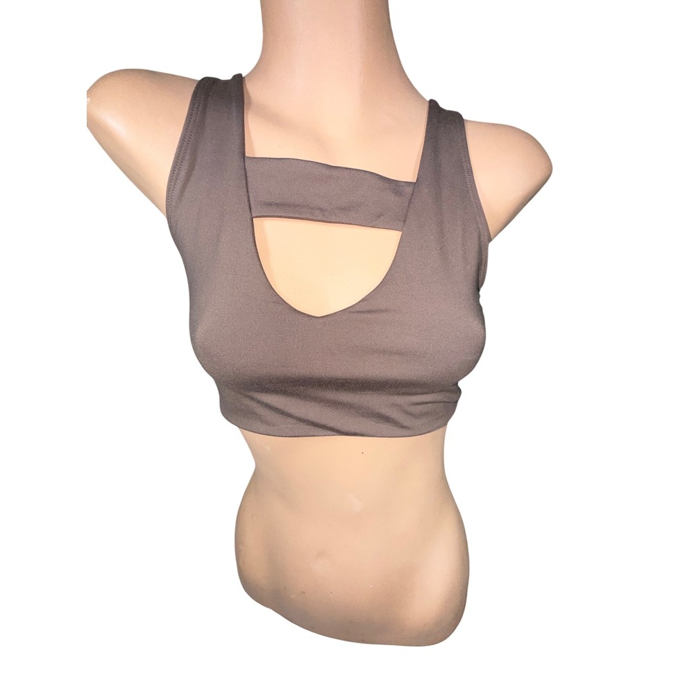 FP Movement Cutout Sports Bra Women's M Driftwood Brown NWT w/ Marks